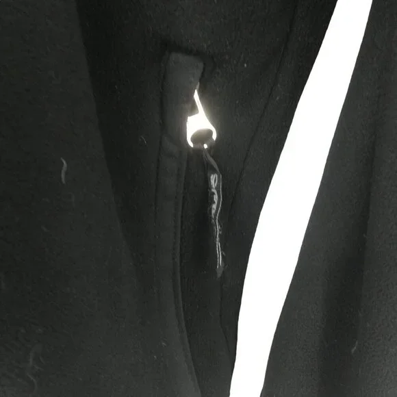 Pearl Izumi Full Zip Black Mock Neck Fleece Jacket Size L Mens Pockets Cycling - Picture 2 of 12